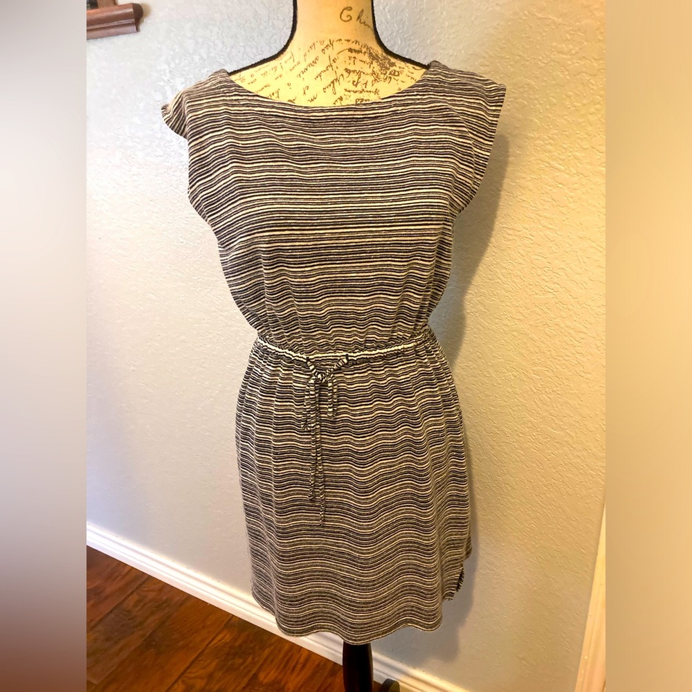 Loft Blue & White Stripe Dress